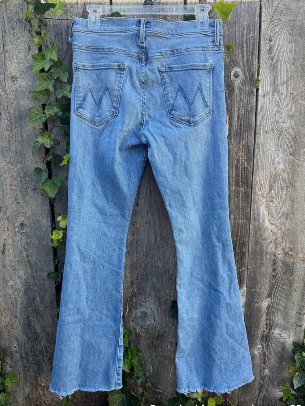 MOTHER Women's Light Blue Flare Jeans